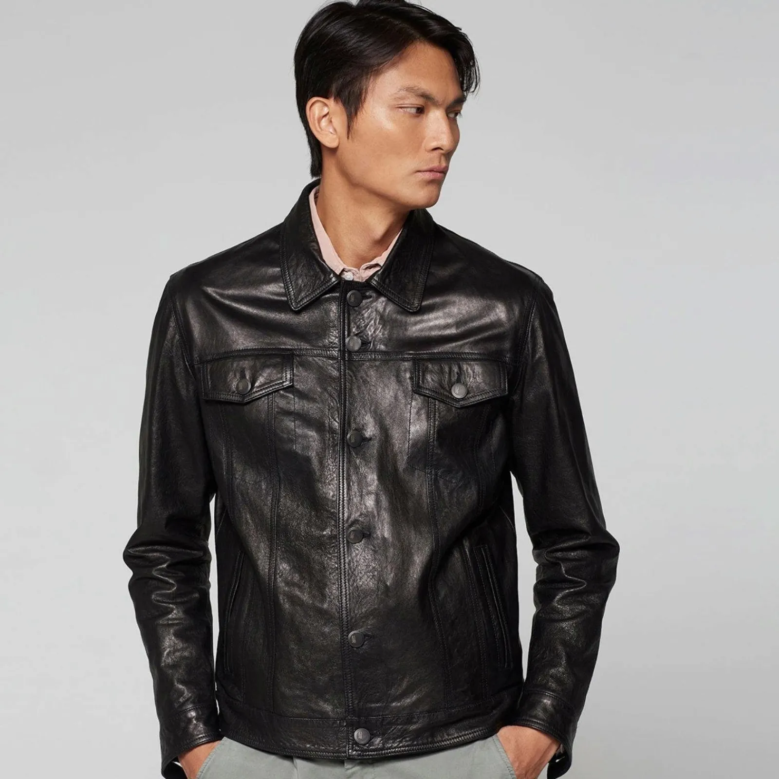 A.S.98 #N/A-LEADERJACKEN BRUCE NERO