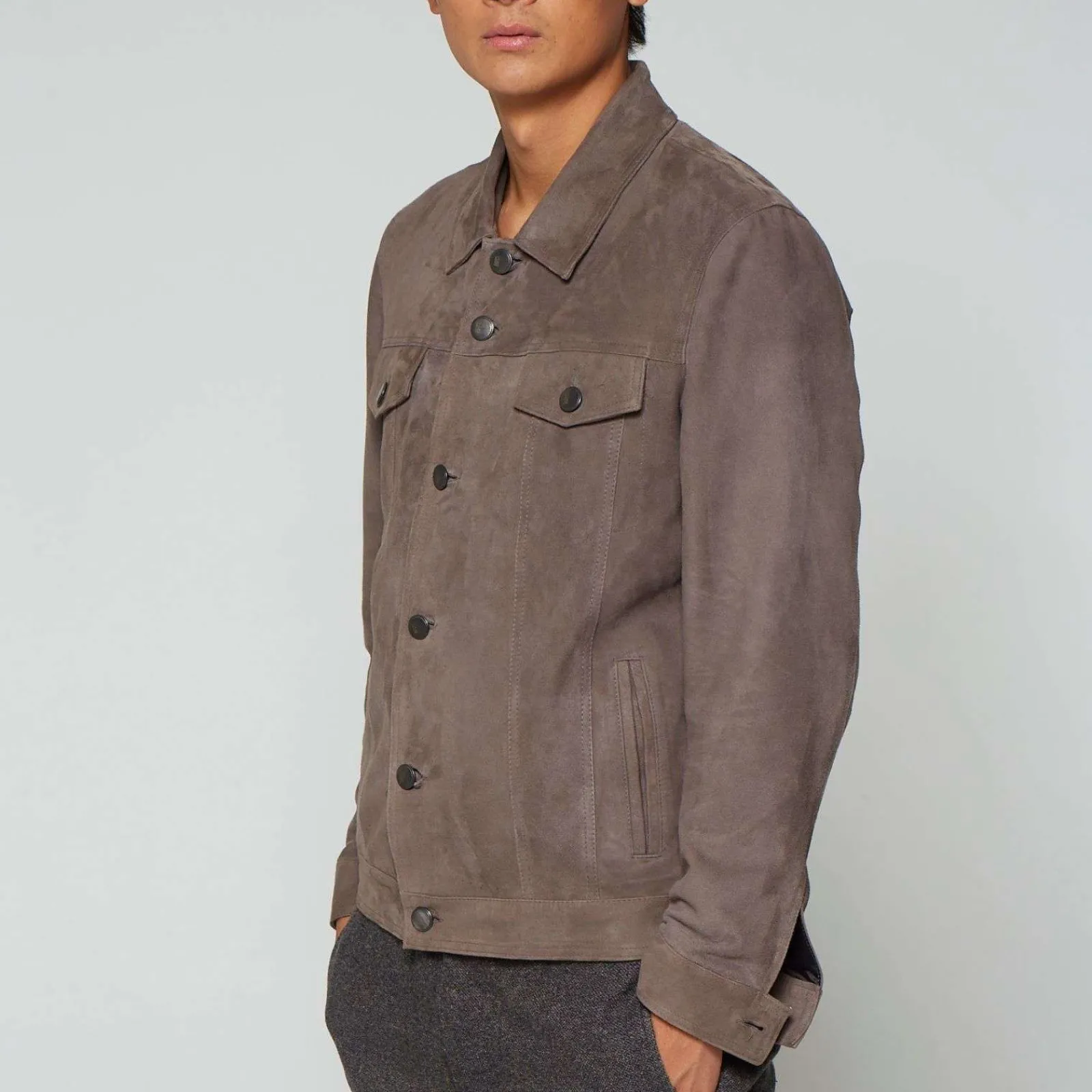 A.S.98 #N/A-LEADERJACKEN BRUCE GRIGIO SCURO