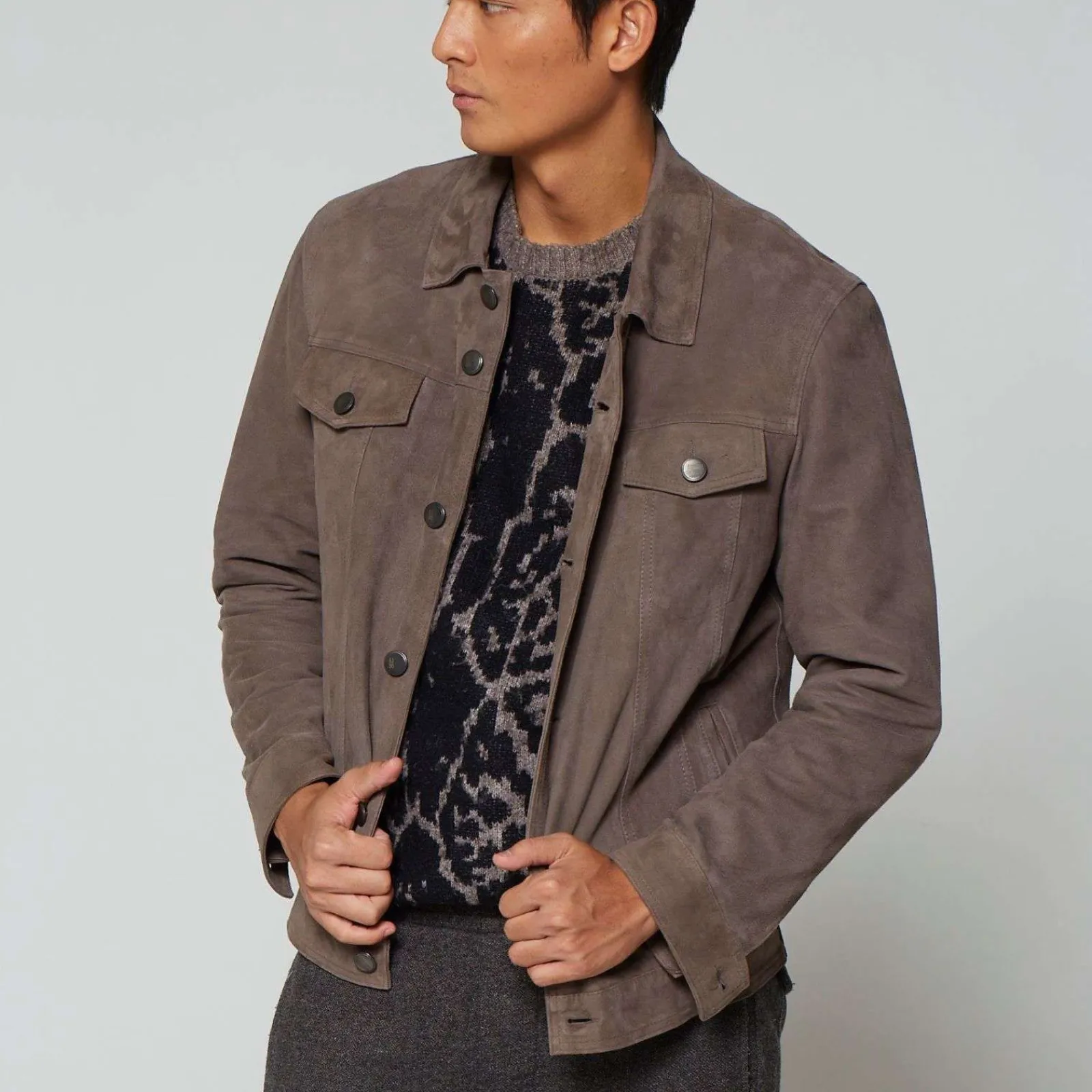 A.S.98 #N/A-LEADERJACKEN BRUCE GRIGIO SCURO